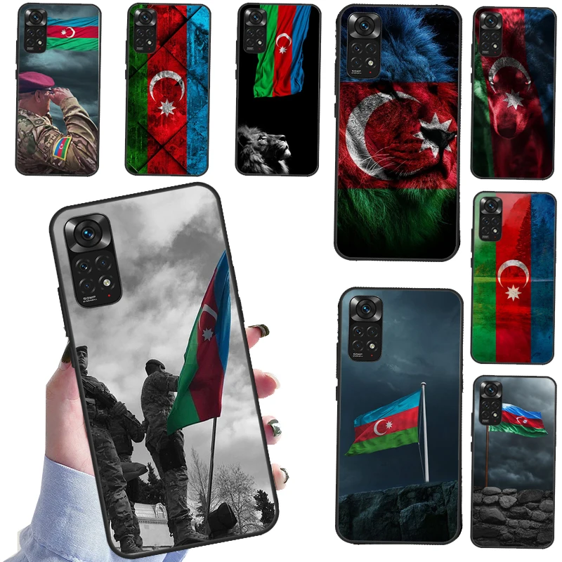 Чехол с флагом Азербайджана для Xiaomi Redmi Note 10S 9S 8T 11 Pro 8 9 10 9A 9C 9T чехол |