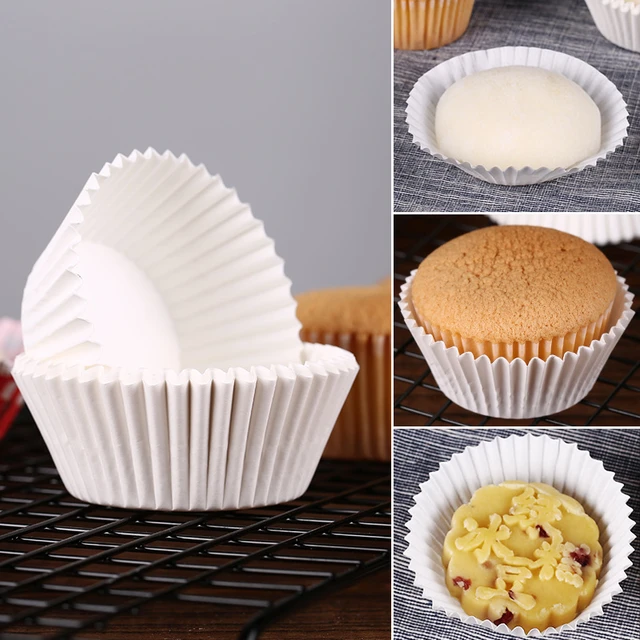 Moule en papier à cupcake / muffin Blanc