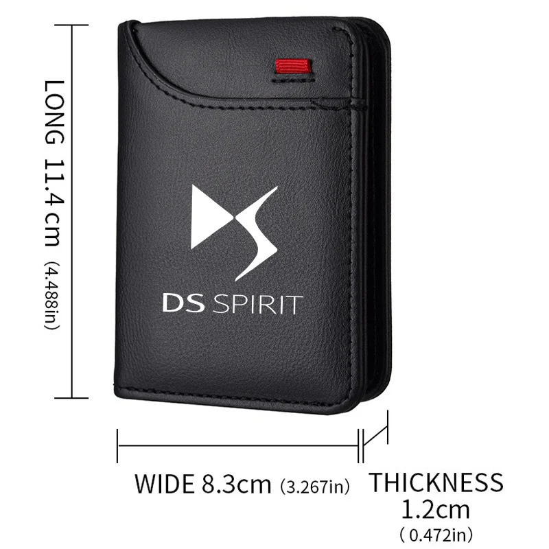 가죽 초슬림 미니 PU 카본 파이버 신용카드 홀더 남성 지갑 시트로엥 DS 스피릿 DS1 DS2 DS3 DS4 DS5 DS6 DS7용
