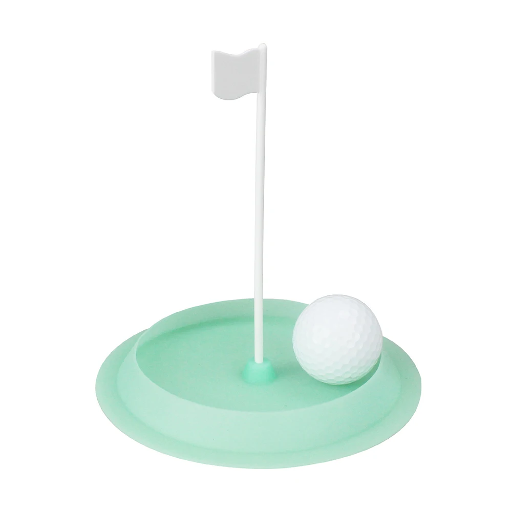 Description Picture 5 of itemGolf Practice Hole Putting Cup All Direction Soft Rubber with White Target Flag Golf Hole Cup Blue Green and red Training Aids