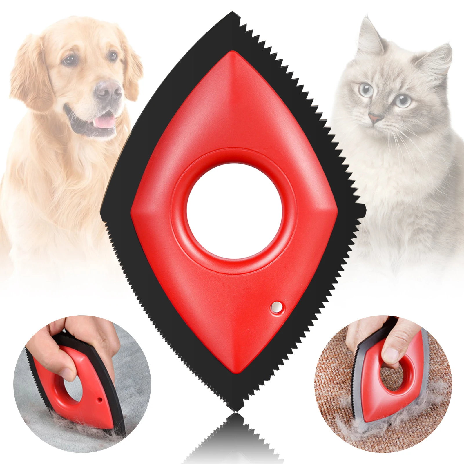 Dispositif d'épilation des poils d'animaux, brosse pour le nettoyage des  poils d'animaux, pour canapé, voiture, tapis, chiens - AliExpress