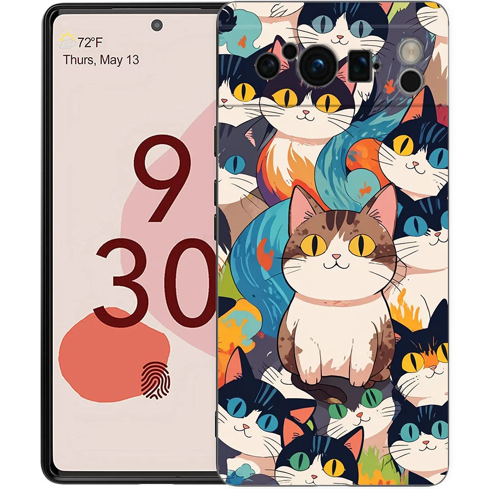 Cute Cartoon Cat Soft TPU Phone Case