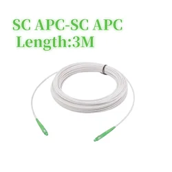 Enhanced Single - Mode Fiber Optic Extension Cable with APC SC Connectors (3M SC APC to SC APC)