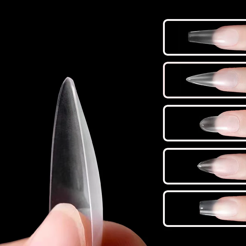 

120/240pcs False Nail Art Tip Press on Coffin Design Artificial Fake Nails Full Cover Tips Acrylic Manicure Accessories Tool