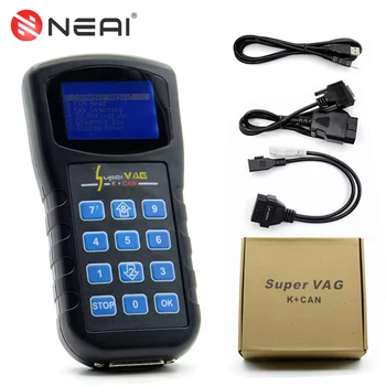 Super VAG K + CAN 4.8 Strumento diagnostico per auto OBD2 Scanner Pin Code Reader Correzione del chilometraggio per Audi VAG Auto Airbag Reset Scan Tool