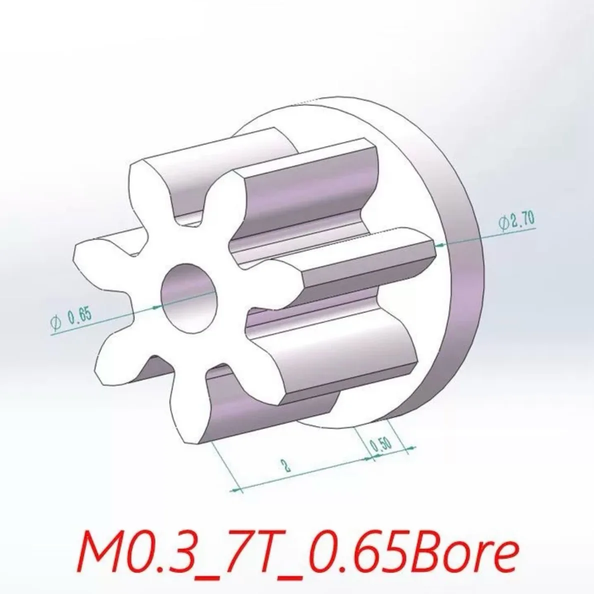 0.3M 7/8/9/10/12 Teeth 0.65mm 0.75mm 0.95mm Plastic Gear Wheel DIY RC Motor Model Fixed Wing Model Gear Tooth