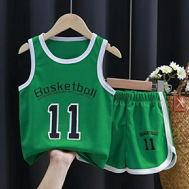 Camiseta Baloncesto Niño, Conjunto Baloncesto Niño, Equipación Baloncesto  Niño, Trajes de Baloncesto Niño Sin Mangas y Pantalones Cortos de Baloncesto,4-5  años,XS/120 : : Moda