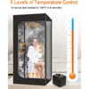 Portable Steam Sauna for Home: Full Body Sauna Box with 3L Steamer, Folding Chair, Home Sauna Tent Even Heating Spa for Women 3