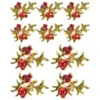 10 Pcs Cell Phone Accessories Headdress Making Accessory Hairpin Metal Brooch Charm Golden 2
