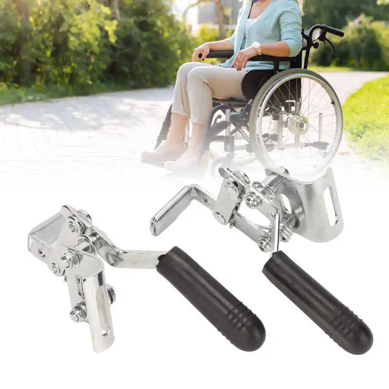 2pcs Wheelchair Locks Brake Steel High Sensitivity Strong Hand Brake