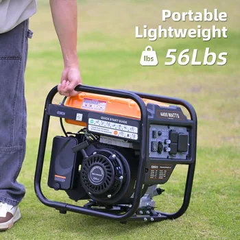 4400 Watts Gas Powered Inverter Generator – Open Frame, RV Ready, EPA Compliant 1