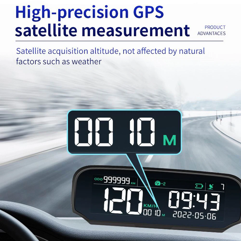 VJOYCAR ¾翭  GPS ,  HUD ÷,  ӵ  Ÿ,   km/h MPH ð, S100 2023 Ʈ