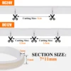 Waterproof COB LED Strip Light 12V 24V Flexible LED Neon Light 0.5-20M 320LEDs High Density Linear Lighting COB LED Lights 6