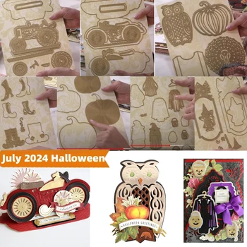 2024 Halloween New Pumpkin Shoe Witch Costume Metal Cutting Dies for DIY Decorating Scrapbook Paper Gift Card Craft Die Cut 1