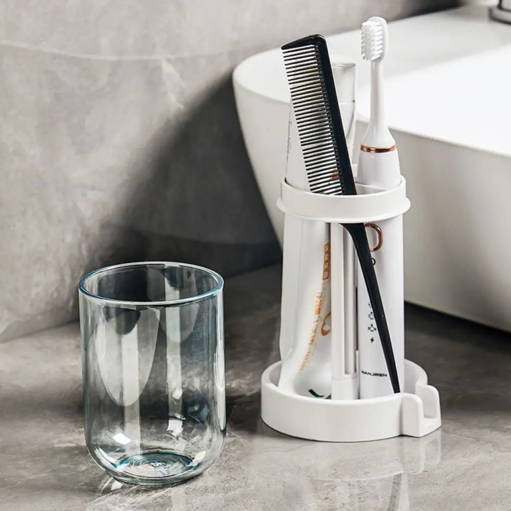 Dust-Proof Wash Cup Toothpaste And Toothbrush Rack Household Mouthwash Cup Set Toothbrush Holder Bathroom Organizer