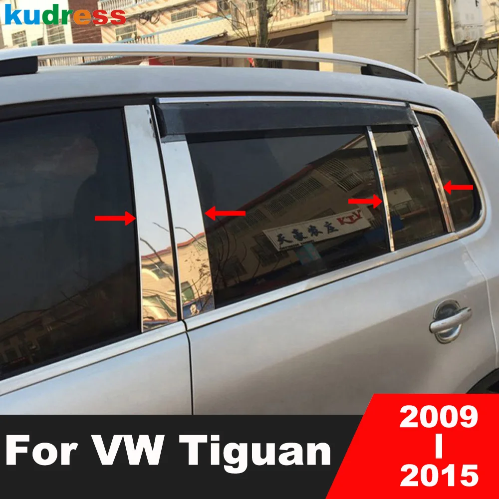 Car Window Pillar Trims For Volkswagen vw Tiguan 2009 2010 2011 2012