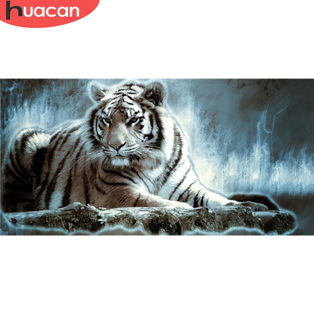 Huacan Diamond Painting Kits Tiger Black And White New Arrivals