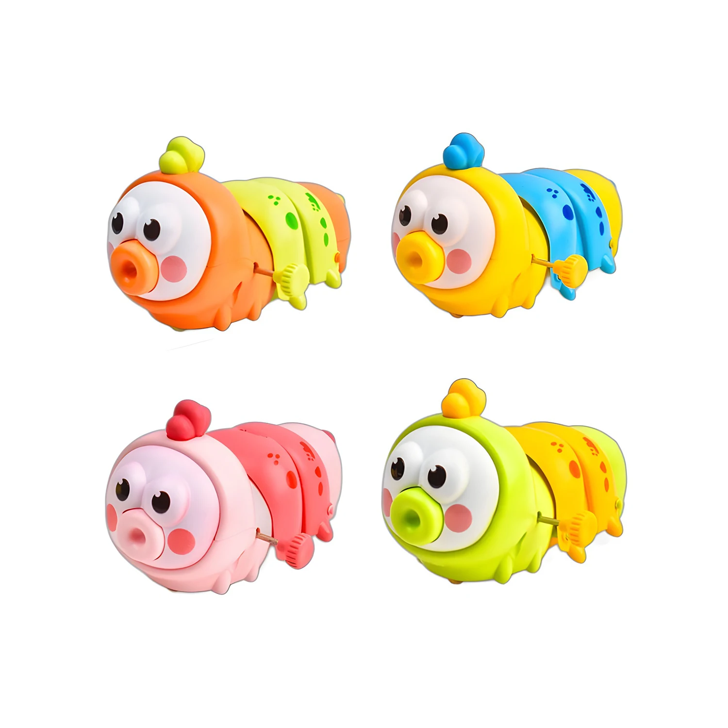Fun Wind Up Worm Games Boys Girls Birthday Party Favor Pi&ntilde;ata Filler Christmas Kindergarten Kids Toy Gift Reward