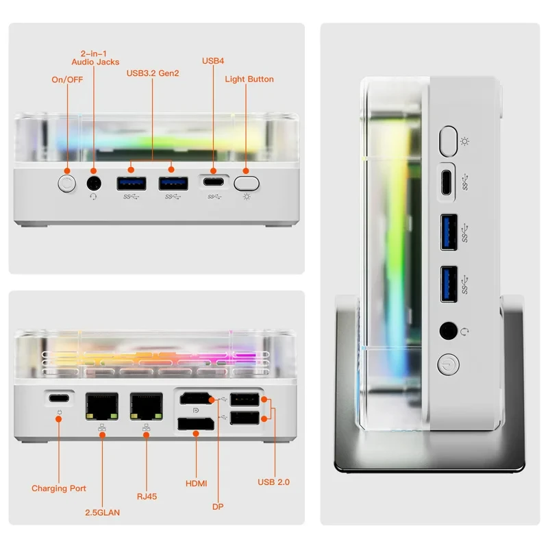ミニPC（Topton） Topton-X8世代ミニPCファイアウォール,2x 10g,sfp,Intel 4x