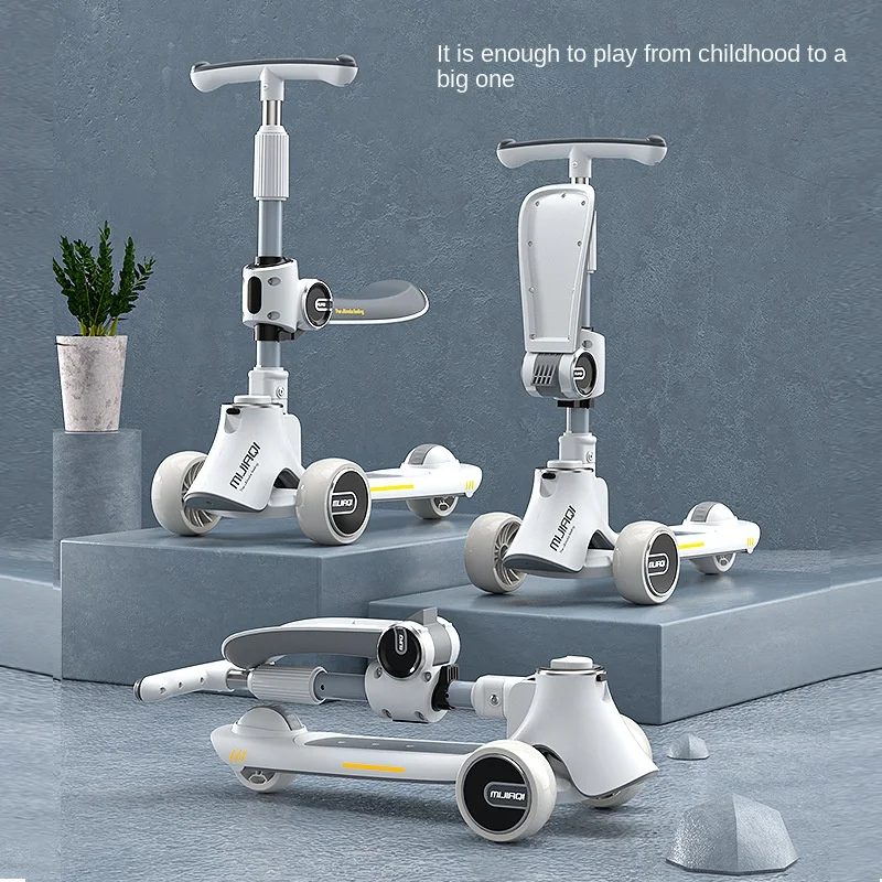 Foldable 3 in 1 Children Scooter 2-12 Year Old
