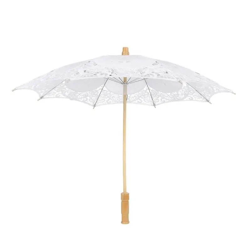 Handmade Bridal Battenburg Lace Parasol and Fan Set Wedding Bride Umbrella White Ivory Wedding Umbrella Lace Sun