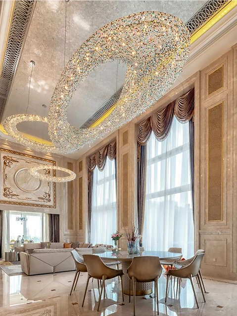 リビングライト ゴールド シャンデリア クリスタル ライトL100✖️25