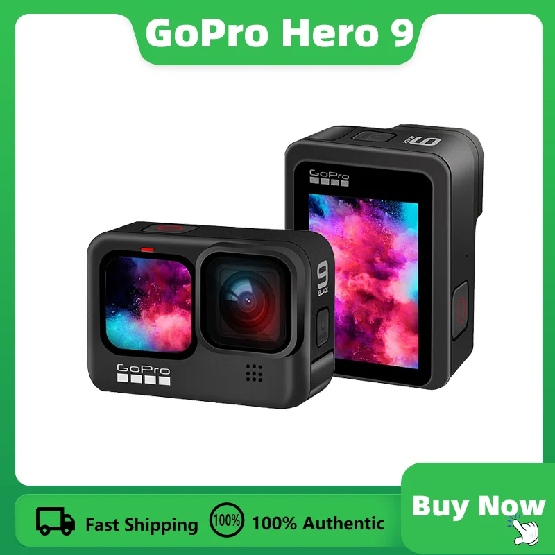 Gopro Hero9 Black Underwater Action Camera 5k 4k With Color Front Screen,  Sports Cam 20mp Photos, Live Streaming Go Pro Hero 9 - Sports  Action  Video Cameras - AliExpress