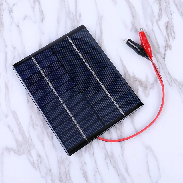 5W 12V Portable Solar Panel Waterproof Mini Small Solar Panel Module DIY Polysilicon Solar Epoxy Cell Charger for Lamp Fan Pump 5