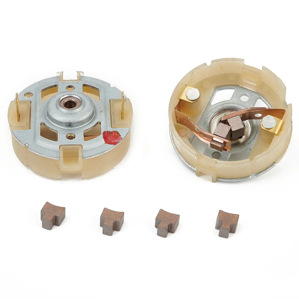 

4 Pcs Motor Carbon Brush + 2Pcs Brush Holder For RS550/540/555 Electric-Drill Rotary Hammer Angle Grinder Circular Saw Accs