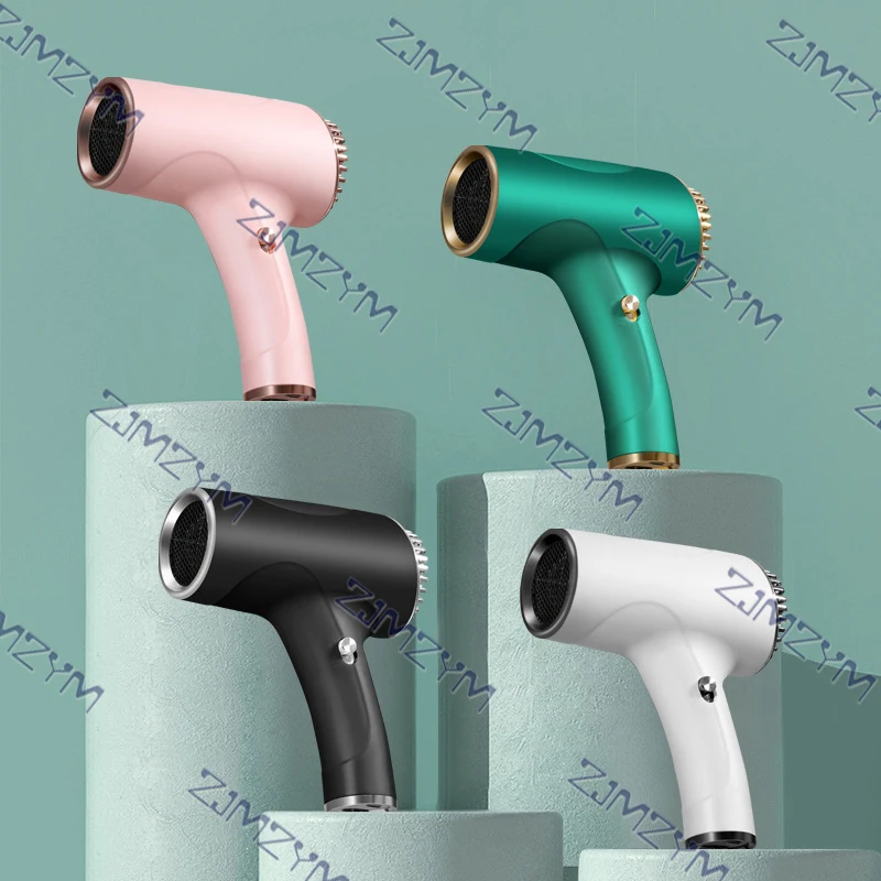 Portable Wireless Hair Dryer Student Travel Fast Dry Lithium Battery Rechargeable Silent