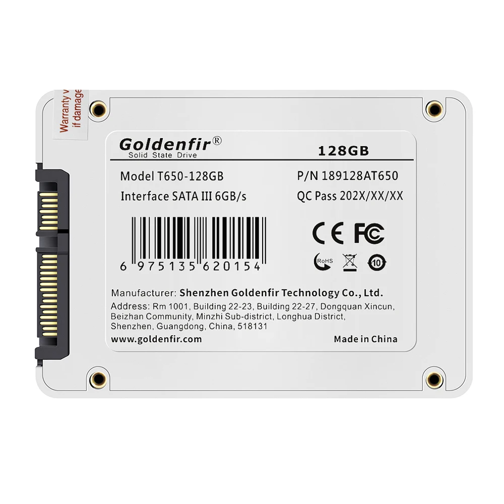 Goldenfir 6.35 Cm Sata3 Ssd Goldenfir Trois Ans De Garantie 128 Go/256  Go/512 Go/1 To Disque Ssd Interne Ordinateur Portable Disque Dur Ssd, Ne  Manquez Pas Ces Bonnes Affaires