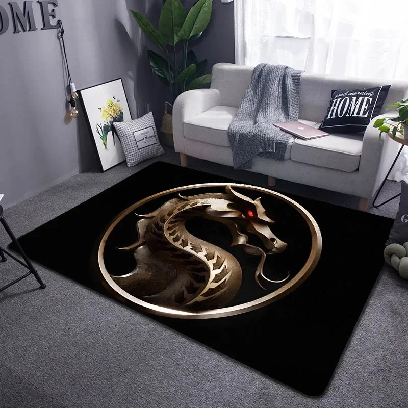 Cartoon Mortal Kombat Carpet for Living Room Home Decoration Bedroom Bedside Floor Mat Game Room Children Play Large Area Rugs 6