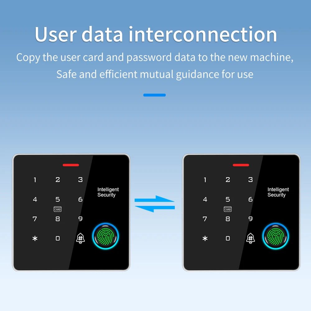 Standalone Security Access Control System Rfid Dual Frequancy 125Khz+13.56Mhz Password,Card,Fingerprint IP67 Waterproof Metal - 4