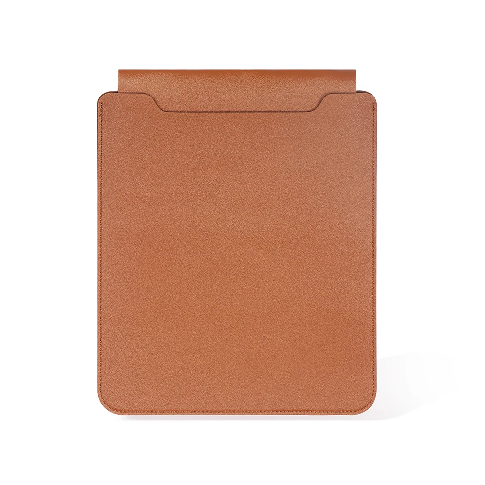 Premium PU Leather Laptop Bag with Mouse Pad, Fits 13-16 Inch