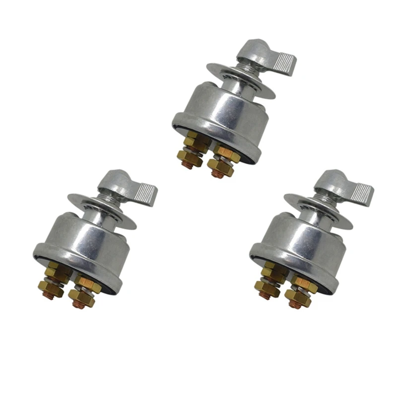 

3X 12-24 V Master Battery Disconnect Switch, Battery Power Cut Isolator Killer For Car, Vehicle, RV And Boat ( On/Off)