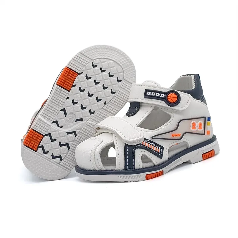 Fashion 1pair PU Leather Boy Sandals arch support Orthopedic Children Shoes+inner 13.5-20.2cm, Kids Shoes