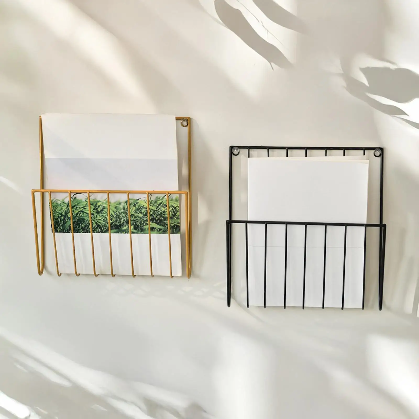 Magazine Rack Multipurpose Home Office School Hanging Wall File Holder Storage for Brochures Letters Envelopes Folders Books