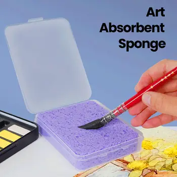 Spugna per pittura ad acquerello in scatola speciale gesso ad acqua forte assorbimento d'acqua spugna strumento forniture artistiche 1 pezzo per bambini studenti