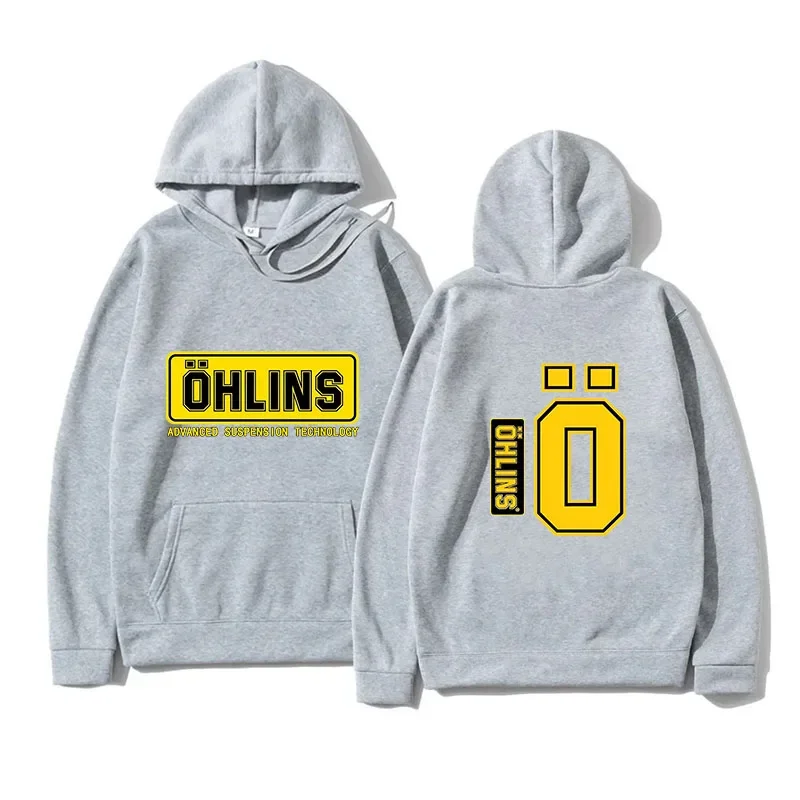 Autumn Winter Men Suspension Car Motorcycle Sport Racing Ohlins Shock Zip Up Hoodie Fleece Hoodies Paris Print Hoodies Print Hoodies Fishing Hoodies Solid Color Hoodies Ladies Unisex