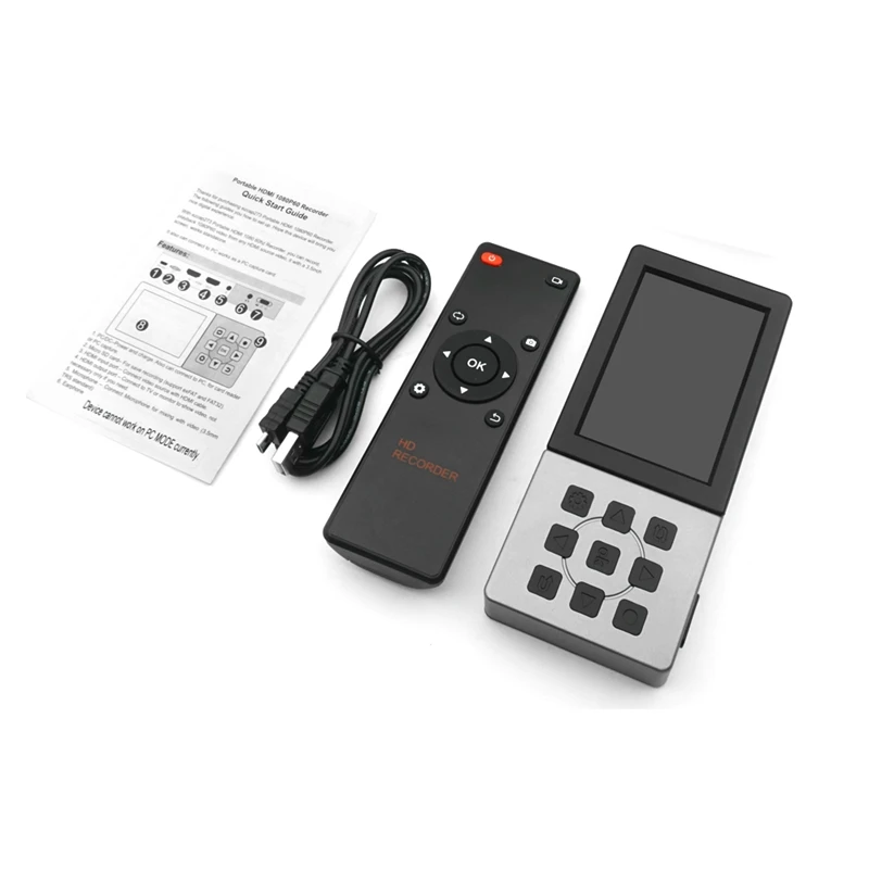 273 HD Video Recorder Box 1080P 60fps HDMI Video Capture Card with 3.5 Inch Scre
