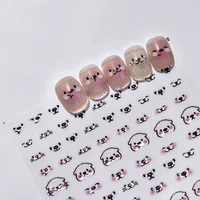 1pcs Cute Otter Expression Transparent Jelly Nail Art Stickers Lovely Kawaii Otter Nail Design Decorative Decal DIY Accessories 1