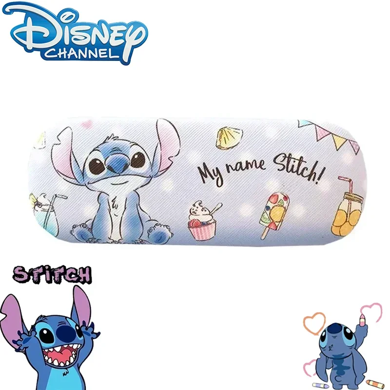 

Disney Stitch Glasses Storage Box Anime Lilo & Stitch Cartoon Printed Eyewear Case Protective Eyewear Student Gift for Children