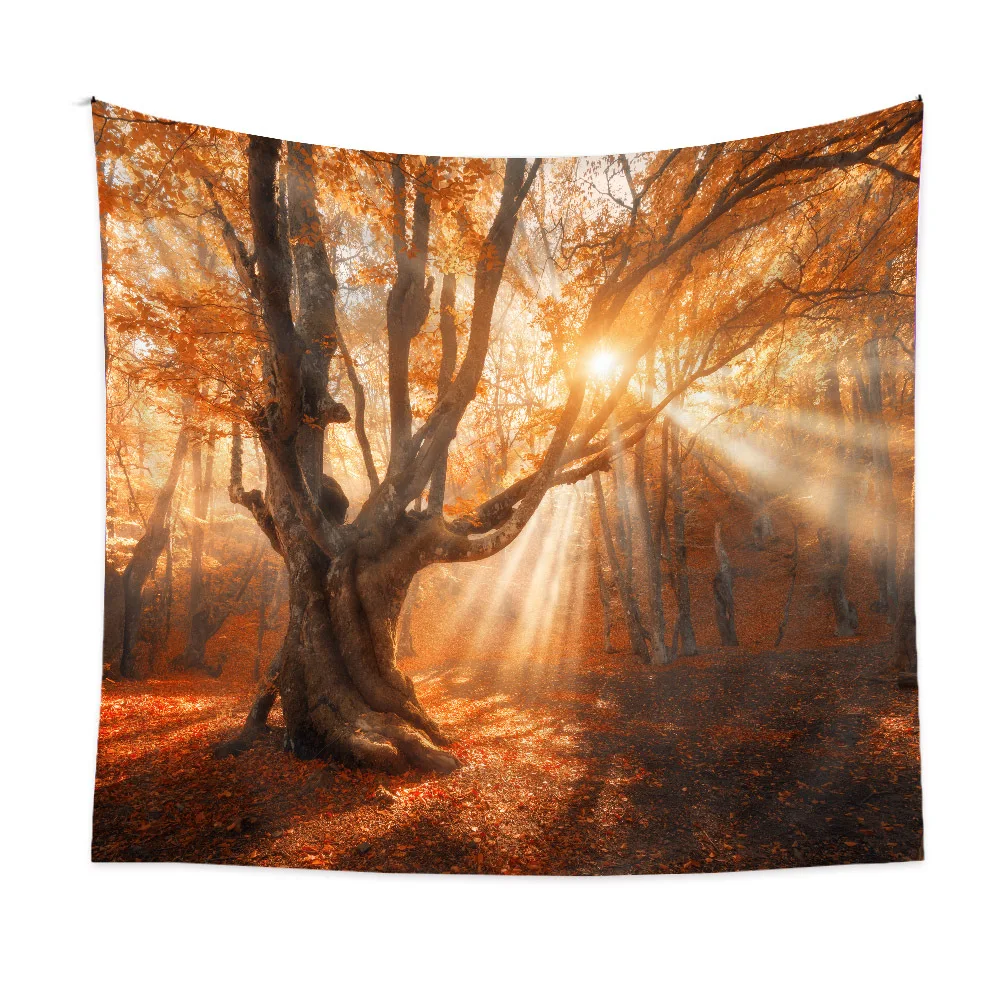 

Mountain Tapestry Forest Tree Lake Nature Landscape Wall Hanging for Room Decor