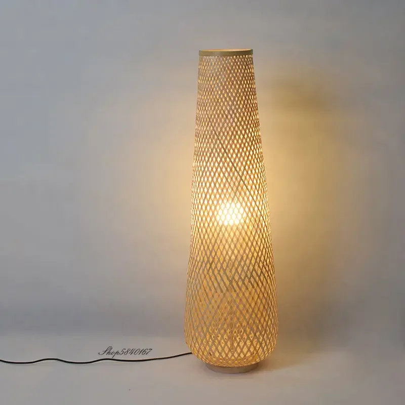 

Modern Creative Bamboo Floor Lamp Nordic Standing Floor Light for Living Room Corner Lamp Decor Bedroom Beside Lamp E27 Lights