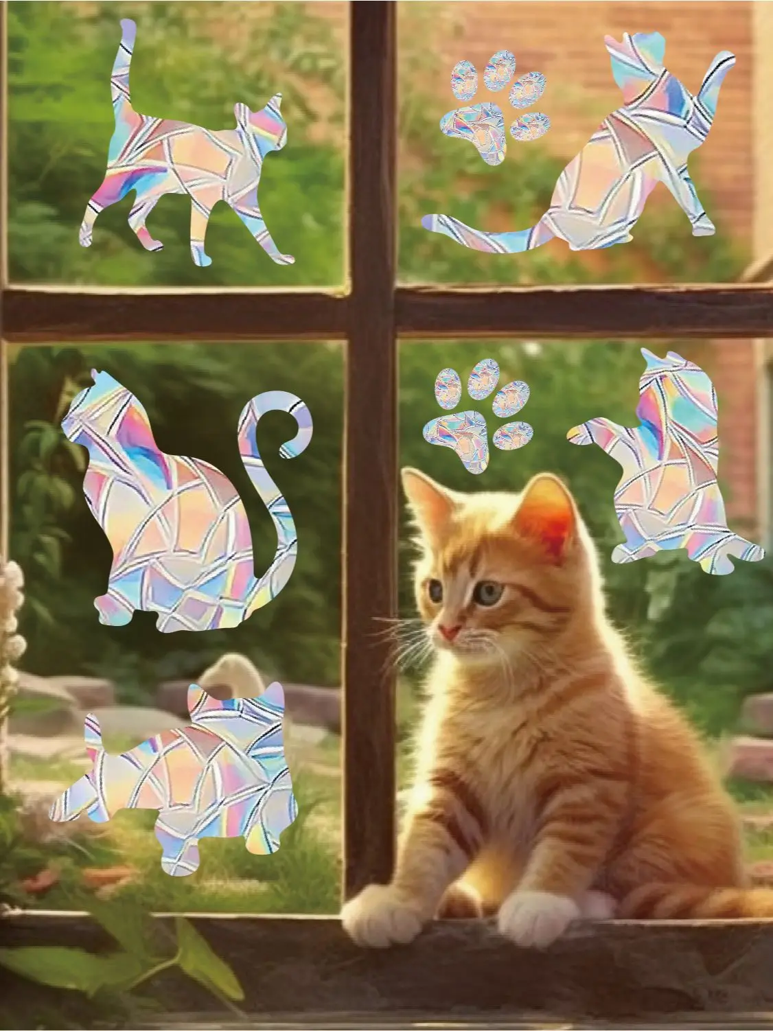 매력적인 그림 3D 창 필름, 방 장식, 다양한 옵션 선택 가능