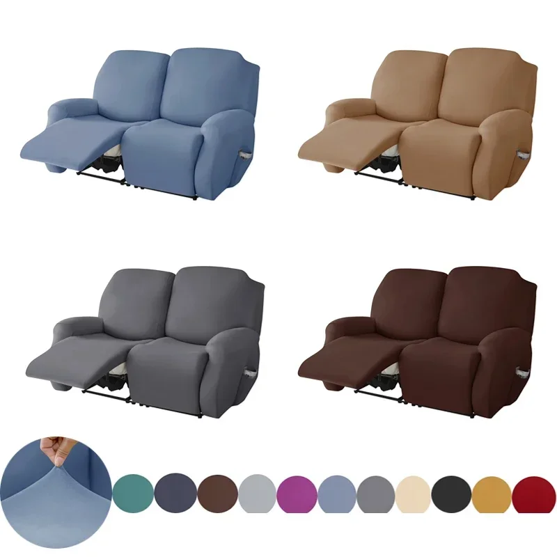 

1 2 Seater Recliner Sofa Cover Stretch Spandex Lazy Boy Chair Covers Removable Non Slip Couch Armchair Slipcovers Living Room