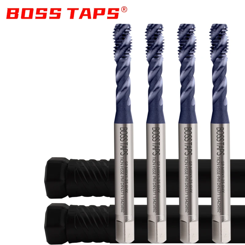 HSSE-PM DIN 371 376 Standard Spiral Fluted Tap Pointed M2 M2.5 M3 M4 M5 M6 M8 M10 M12 Machine Screw