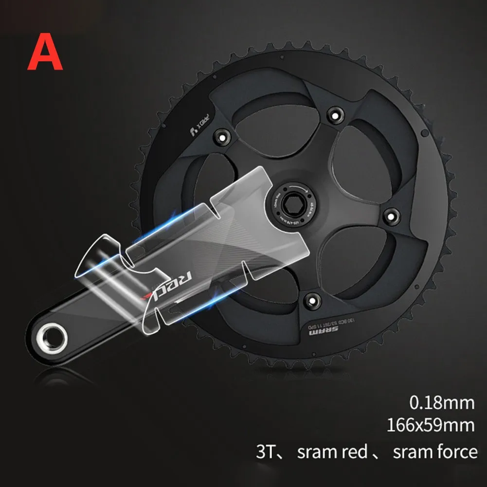 

Bicycle Crank Protector Stickers Decals Road Bike Adhesive TPH Film MTB Crank Clear Sticker Protection For-SRAM/SHIMAN0