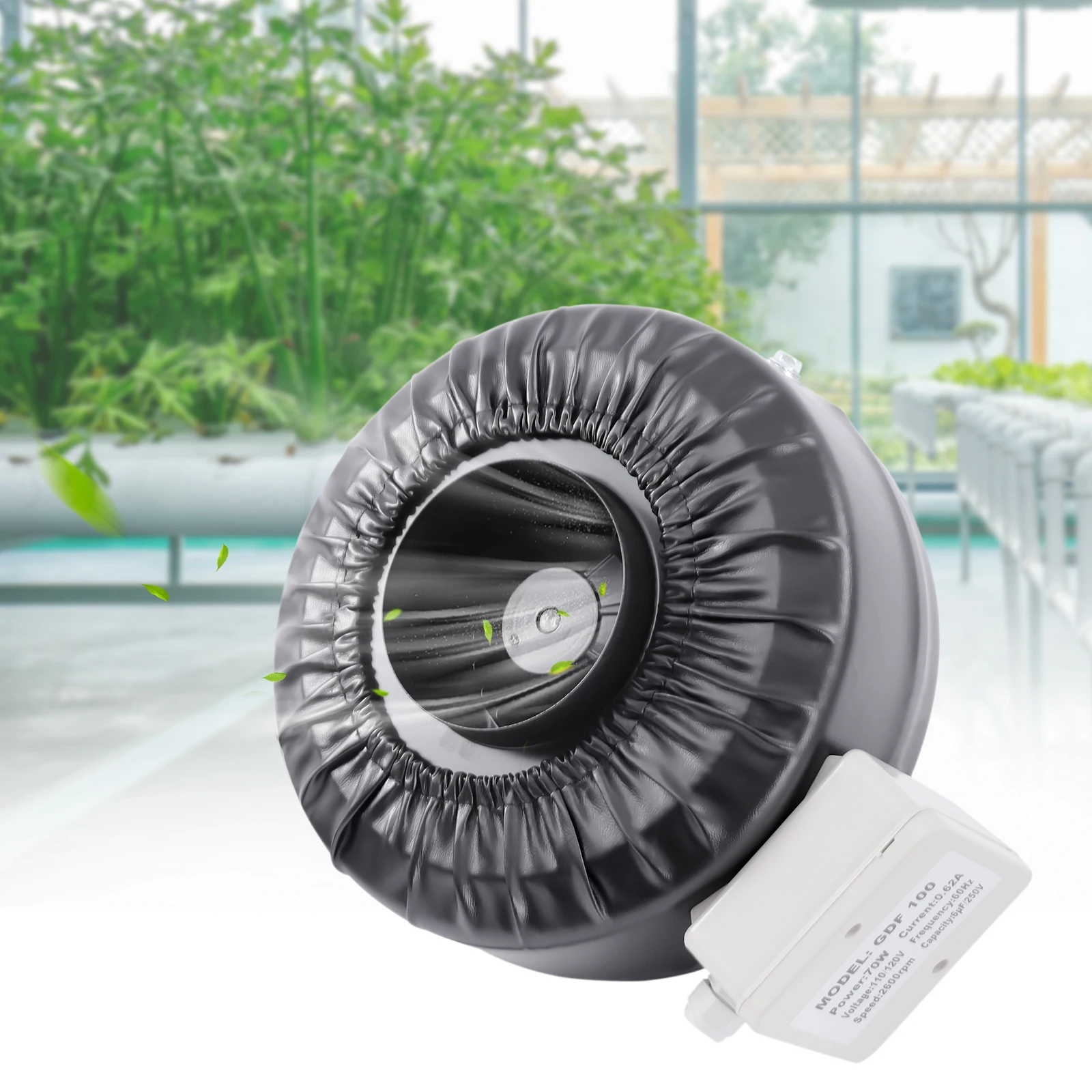 8-Inch 6-Inch 4-Inch Inline Fan Industrial Grade Duct Exhaust Fan Combined With Hepa Filter Carbon Filter Powerful Booster Fan