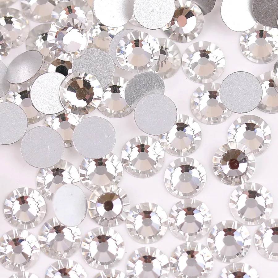 Elegant Assortment of Colorful Glass Crystal Flatback Rhinestones for DIY Nail Art and Crafts